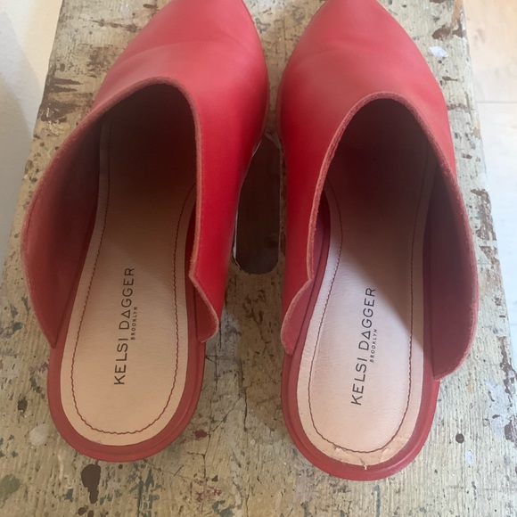 Kelsi Dagger Brooklyn Women's Adena Sail red mule clog 11 - Picture 4 of 10